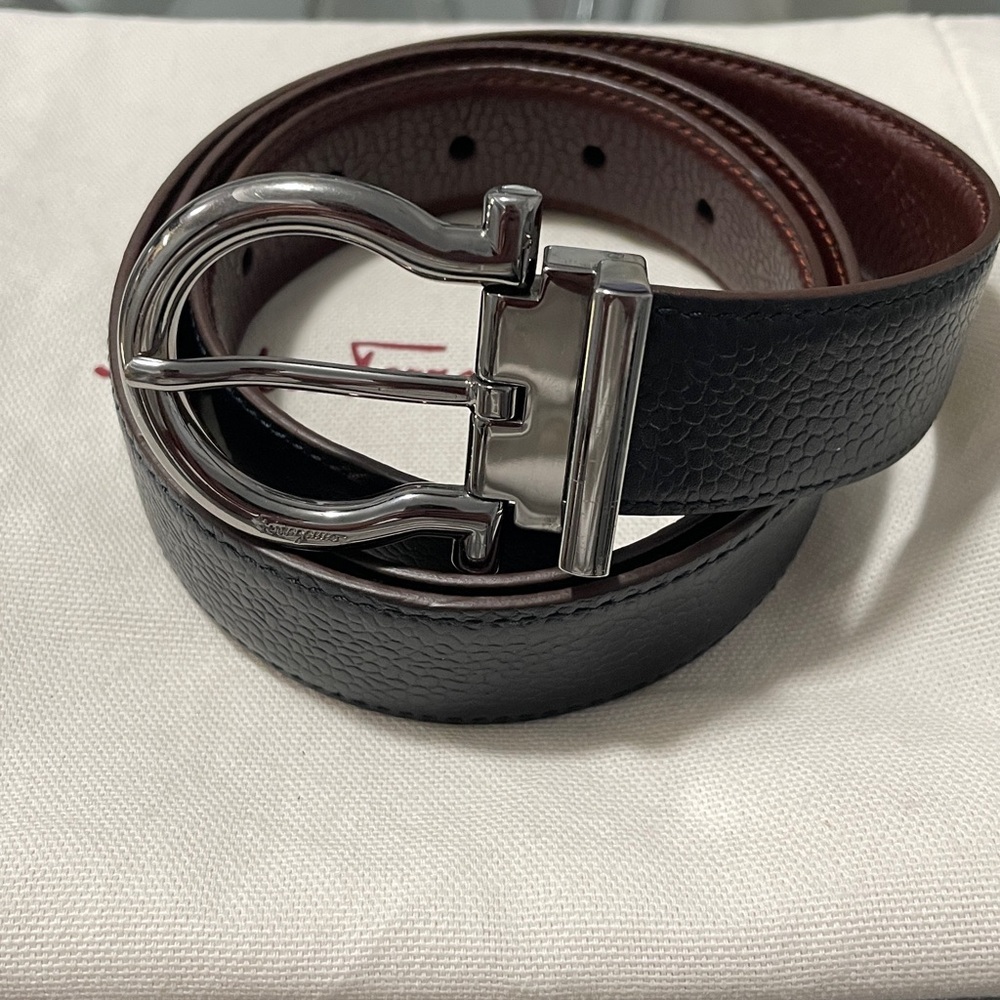 Ferragamo Gancini Belt EUC